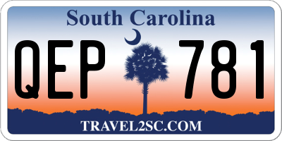SC license plate QEP781
