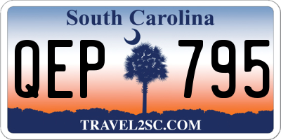 SC license plate QEP795