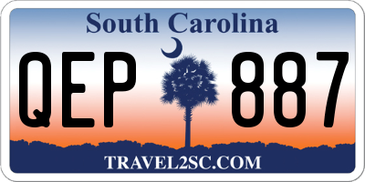 SC license plate QEP887