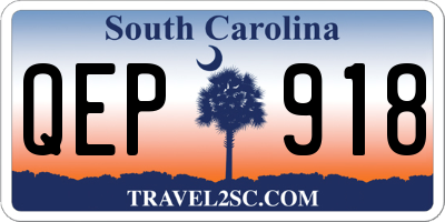 SC license plate QEP918