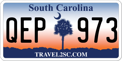 SC license plate QEP973