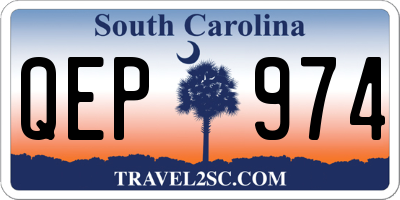 SC license plate QEP974