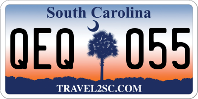SC license plate QEQ055