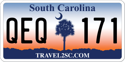 SC license plate QEQ171