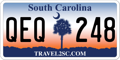 SC license plate QEQ248