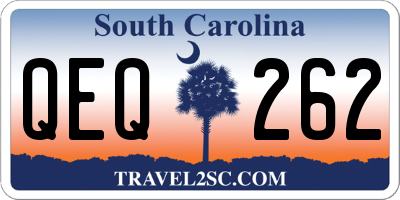 SC license plate QEQ262