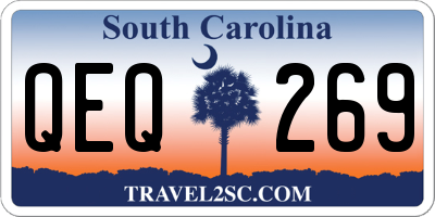 SC license plate QEQ269