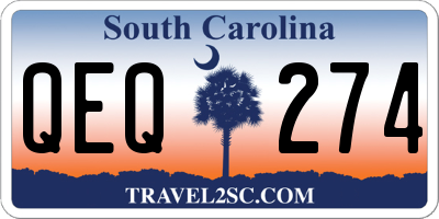 SC license plate QEQ274
