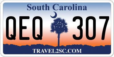SC license plate QEQ307