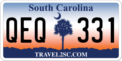 SC license plate QEQ331