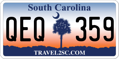 SC license plate QEQ359