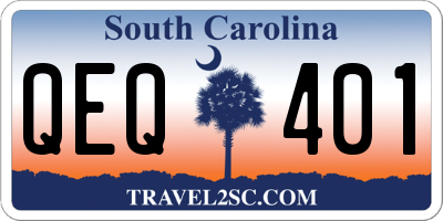 SC license plate QEQ401