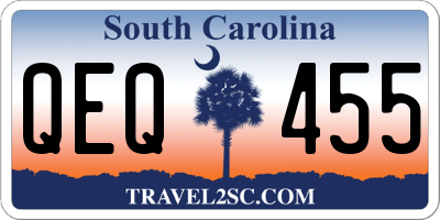 SC license plate QEQ455