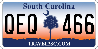 SC license plate QEQ466