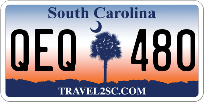 SC license plate QEQ480
