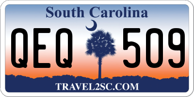 SC license plate QEQ509