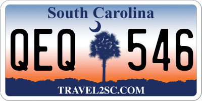 SC license plate QEQ546
