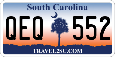 SC license plate QEQ552