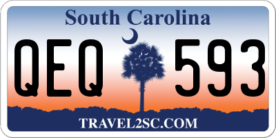 SC license plate QEQ593
