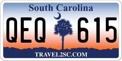 SC license plate QEQ615