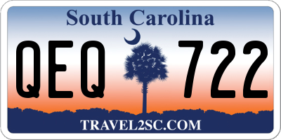 SC license plate QEQ722