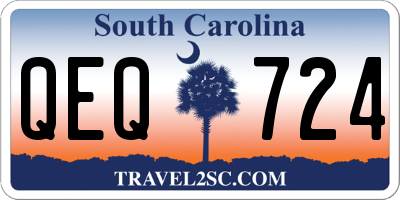 SC license plate QEQ724