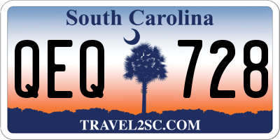 SC license plate QEQ728