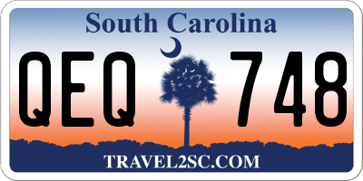 SC license plate QEQ748