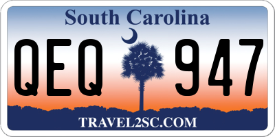 SC license plate QEQ947