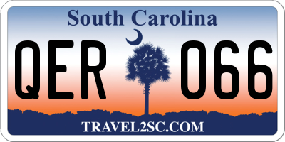 SC license plate QER066