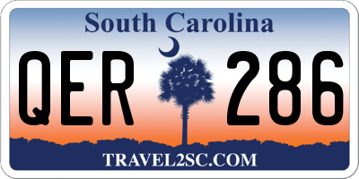 SC license plate QER286