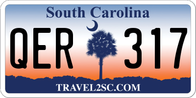 SC license plate QER317