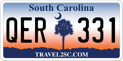 SC license plate QER331