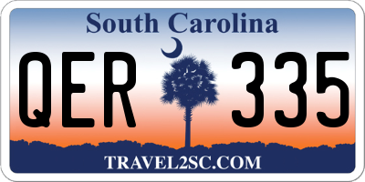 SC license plate QER335