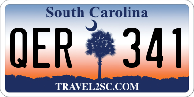 SC license plate QER341