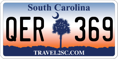 SC license plate QER369