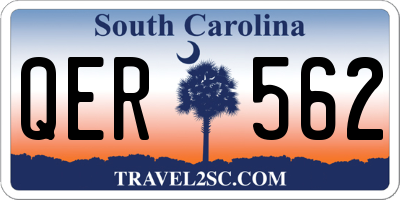 SC license plate QER562