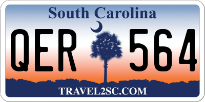 SC license plate QER564