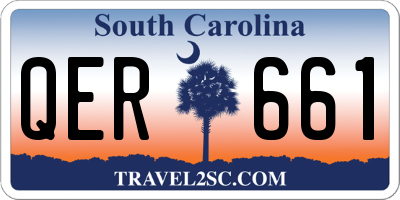 SC license plate QER661