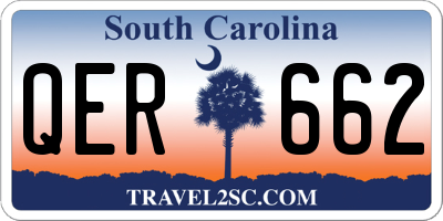 SC license plate QER662