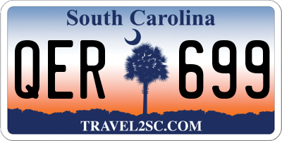SC license plate QER699