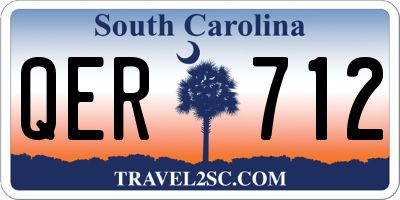 SC license plate QER712