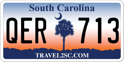 SC license plate QER713