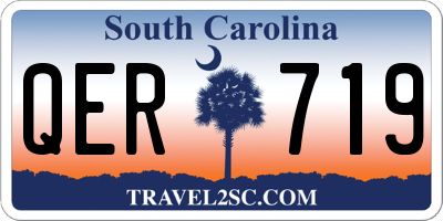 SC license plate QER719