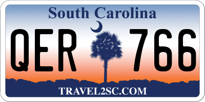 SC license plate QER766