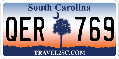 SC license plate QER769