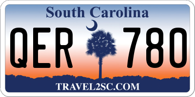 SC license plate QER780