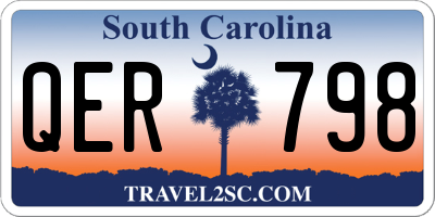 SC license plate QER798