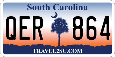 SC license plate QER864