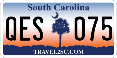 SC license plate QES075